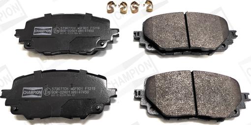 Champion 573677CH - Brake Pad Set, disc brake autospares.lv