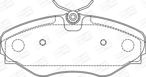 Champion 573099CH - Brake Pad Set, disc brake autospares.lv