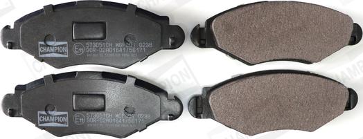 Champion 573051CH - Brake Pad Set, disc brake autospares.lv