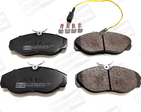 Champion 573060CH - Brake Pad Set, disc brake autospares.lv