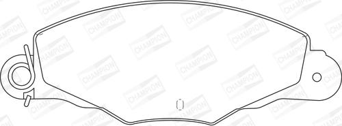 Champion 573004CH - Brake Pad Set, disc brake autospares.lv