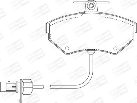 Champion 573006CH - Brake Pad Set, disc brake autospares.lv