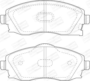 Champion 573011CH - Brake Pad Set, disc brake autospares.lv