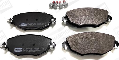 Champion 573013CH - Brake Pad Set, disc brake autospares.lv