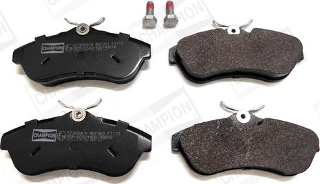 Champion 573084CH - Brake Pad Set, disc brake autospares.lv