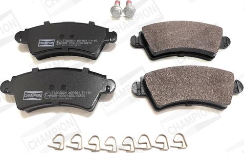 Champion 573036CH - Brake Pad Set, disc brake autospares.lv