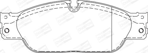 Champion 573023CH - Brake Pad Set, disc brake autospares.lv