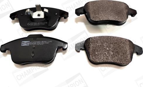 Champion 573193CH - Brake Pad Set, disc brake autospares.lv