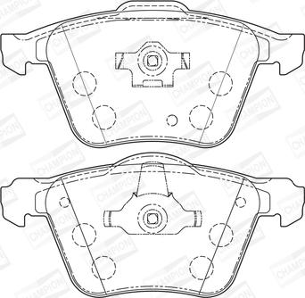 Champion 573143CH - Brake Pad Set, disc brake autospares.lv