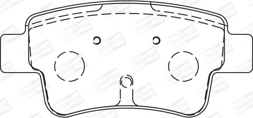 Champion 573166CH - Brake Pad Set, disc brake autospares.lv