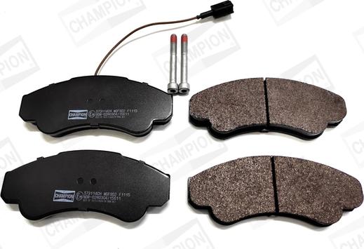 Champion 573114CH - Brake Pad Set, disc brake autospares.lv