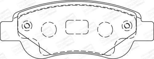 Champion 573135CH - Brake Pad Set, disc brake autospares.lv