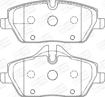 Champion 573137CH - Brake Pad Set, disc brake autospares.lv