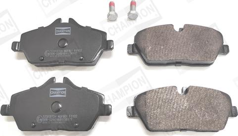 Champion 573137CH - Brake Pad Set, disc brake autospares.lv