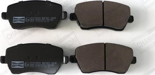 Champion 573125CH - Brake Pad Set, disc brake autospares.lv