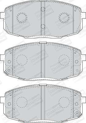 Champion 573813CH - Brake Pad Set, disc brake autospares.lv