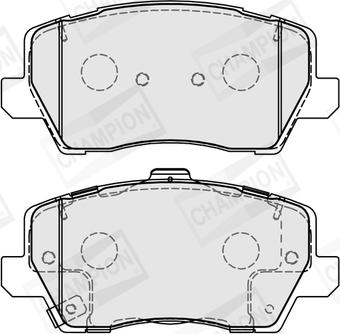 Champion 573812CH - Brake Pad Set, disc brake autospares.lv