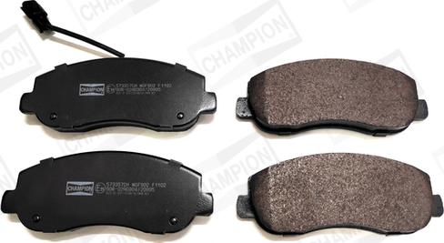Champion 573357CH - Brake Pad Set, disc brake autospares.lv