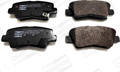 Champion 573369CH - Brake Pad Set, disc brake autospares.lv