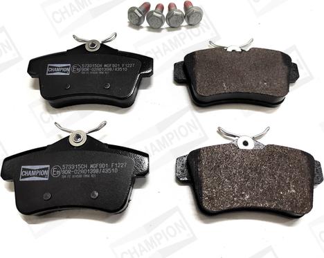 Champion 573315CH - Brake Pad Set, disc brake autospares.lv