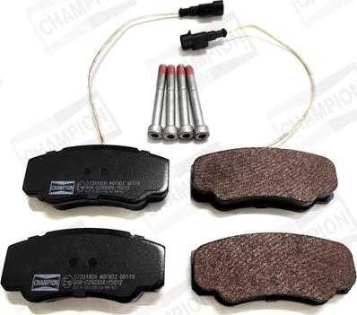 Champion 573318CH - Brake Pad Set, disc brake autospares.lv