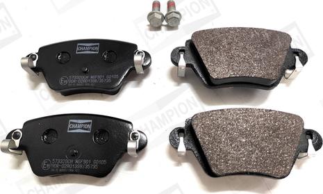 Champion 573320CH - Brake Pad Set, disc brake autospares.lv