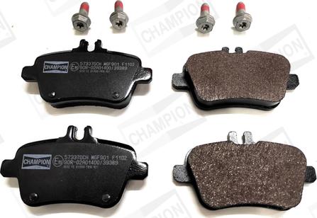 Champion 573370CH - Brake Pad Set, disc brake autospares.lv