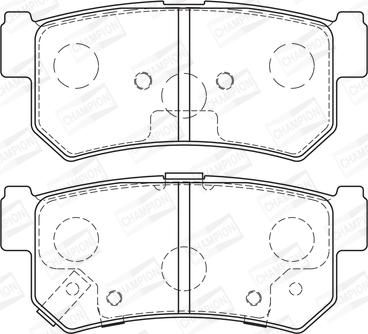 Champion 573377CH - Brake Pad Set, disc brake autospares.lv