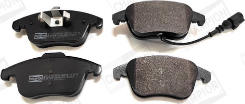 Champion 573246CH - Brake Pad Set, disc brake autospares.lv