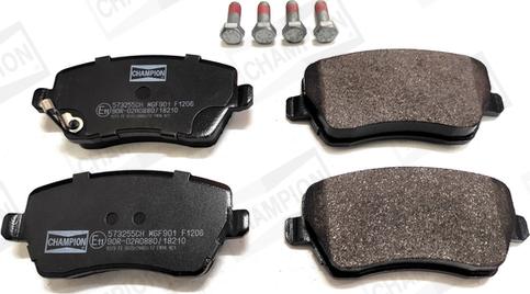 Champion 573255CH - Brake Pad Set, disc brake autospares.lv