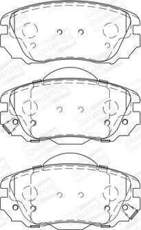 Champion 573269CH - Brake Pad Set, disc brake autospares.lv