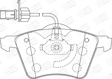 Champion 573206CH - Brake Pad Set, disc brake autospares.lv