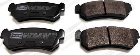 Champion 573216CH - Brake Pad Set, disc brake autospares.lv