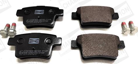 Champion 573218CH - Brake Pad Set, disc brake autospares.lv