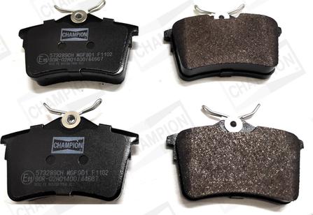 Champion 573289CH - Brake Pad Set, disc brake autospares.lv