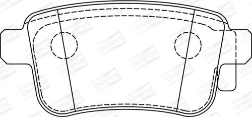 Champion 573272CH - Brake Pad Set, disc brake autospares.lv