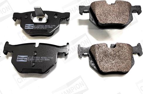 Champion 573744CH - Brake Pad Set, disc brake autospares.lv