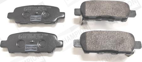 Champion 573754CH - Brake Pad Set, disc brake autospares.lv