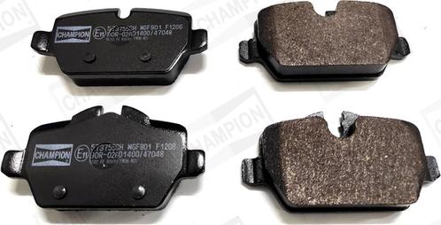 Champion 573755CH - Brake Pad Set, disc brake autospares.lv