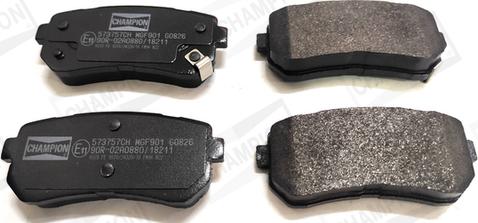 Champion 573757CH - Brake Pad Set, disc brake autospares.lv