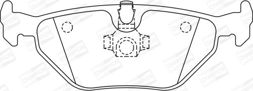 Champion 573716CH - Brake Pad Set, disc brake autospares.lv