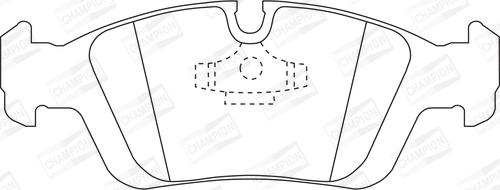 Champion 573710CH - Brake Pad Set, disc brake autospares.lv