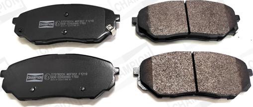 Champion 573782CH - Brake Pad Set, disc brake autospares.lv