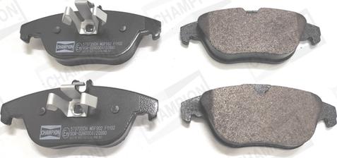 Champion 573735CH - Brake Pad Set, disc brake autospares.lv