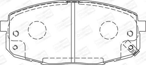 Champion 573730CH - Brake Pad Set, disc brake autospares.lv