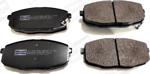 Champion 573730CH - Brake Pad Set, disc brake autospares.lv