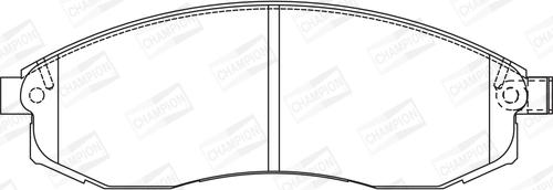 Champion 572495CH - Brake Pad Set, disc brake autospares.lv