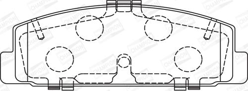 Champion 572490CH - Brake Pad Set, disc brake autospares.lv