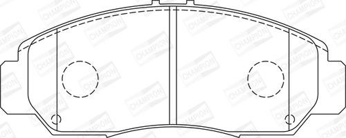 Champion 572449CH - Brake Pad Set, disc brake autospares.lv