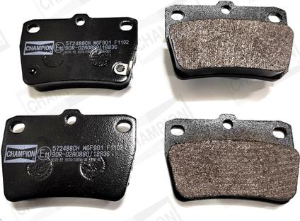 Champion 572488CH - Brake Pad Set, disc brake autospares.lv